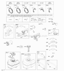 Alternator Electric Starter Fuel Supply Ignition Diagram and Parts List for  Briggs and Stratton Engine